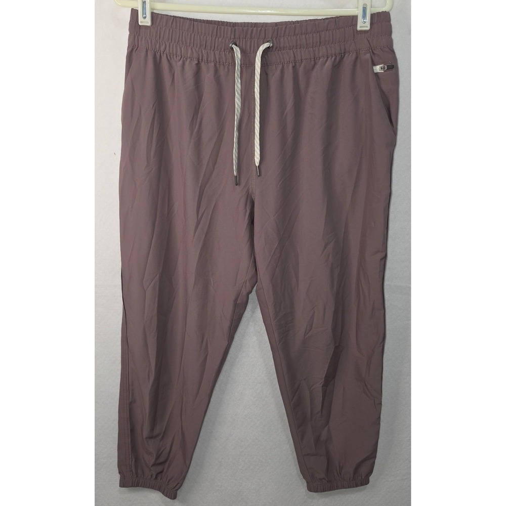 Vuori Miles Jogger Pants Dusty Mauve Purple Elastic Waist Drawstring Large